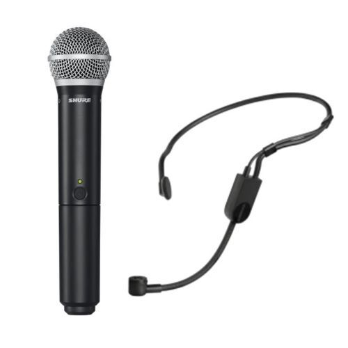 WIRELESS SYSTEM DUAL RECEIVER  W/PGA31 HEADWORN MIC AND PG58 HANDHELD