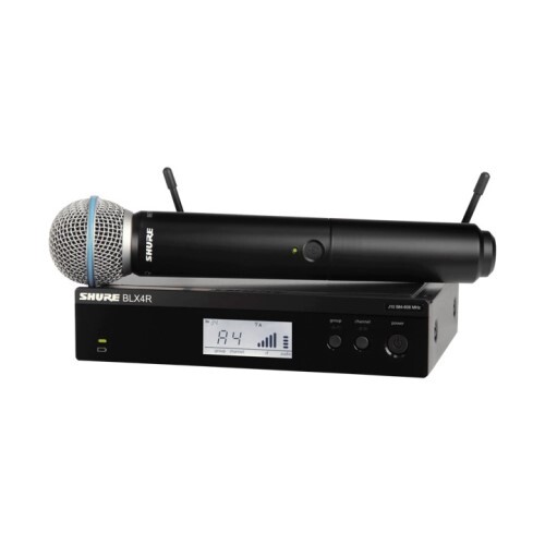 WIRELESS SYSTEM UHF RACK MOUNT W/BETA58 HANDHELD