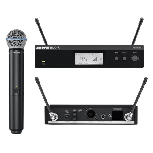 WIRELESS SYSTEM UHF RACK MOUNT W/BETA58 HANDHELD