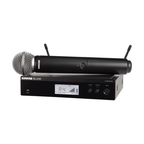 WIRELESS SYSTEM UHF RACK MOUNT W/SM58 HANDHELD