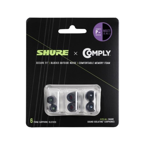 REPLACEMENT FOAM EARPHONE SLEEVES 6-PACK(3 PAIR)MULTIPACK KIT P-SERIES COMPLY FOAM  1PR-S/M/L