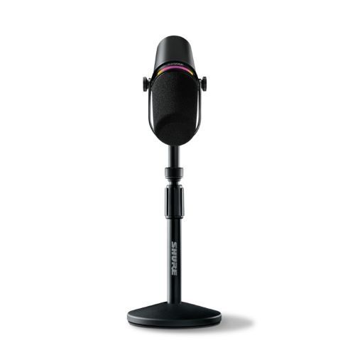MICROPHONE XLR/USB SPEECH MICROPHONE - BLACK +STAND