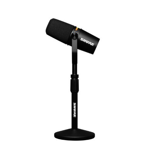 MICROPHONE XLR/USB SPEECH MICROPHONE - BLACK +STAND