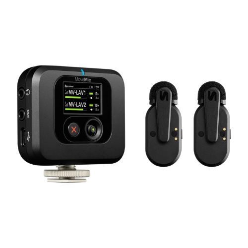 WIRELESS SET TWO WIRELESS LAVS CHARGE CASE AND PLUG-IN RECEIVER