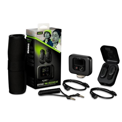 WIRELESS SET TWO WIRELESS LAVS CHARGE CASE AND PLUG-IN RECEIVER