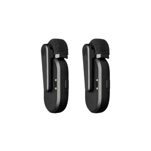 WIRELESS MICROPHONES -TWO WIRELESS LAVS TO PHONE AND  CHARGE CASE