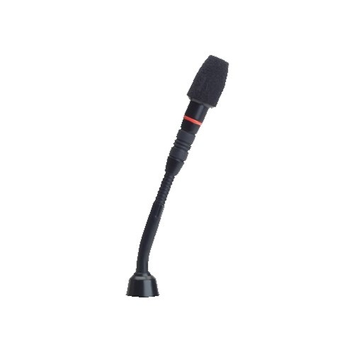 MICROPHONE 5" SHOCK-MOUNTED GOOSENECK/MINI SHOTGUN -W/LED RING ON TOP - LESS PREAMPLIFIER