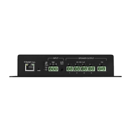 AMPLIFIER NETWORKED DANTE LOW IMP/70V POE+ AMP