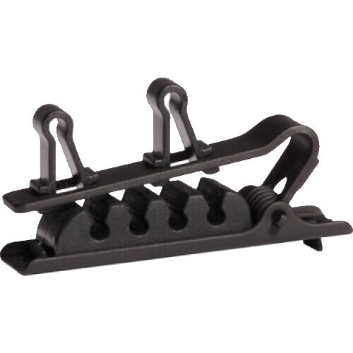 REPLACEMENT DUAL TIE CLIP - BLACK - QTY 3