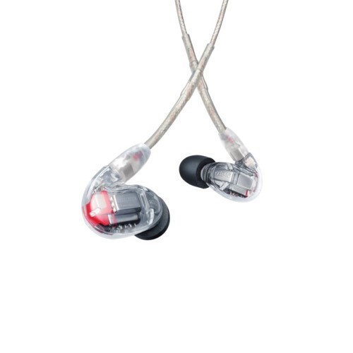EARPHONE SE846 QUAD-DRIVER EARPHONES WITH PROFESSIONAL CLEAR 64" CABLE - CLEAR
