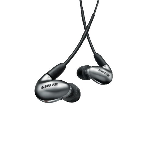 EARPHONE SE846 QUAD-DRIVER EARPHONES WITH PROFESSIONAL BLACK 64" CABLE - GRAPHITE