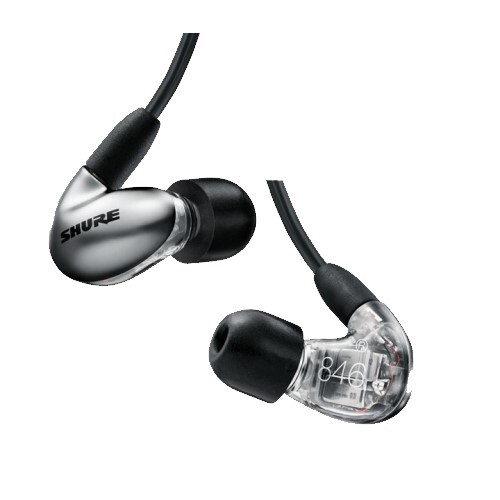 EARPHONE SE846 QUAD-DRIVER EARPHONES WITH PROFESSIONAL BLACK 64" CABLE - GRAPHITE