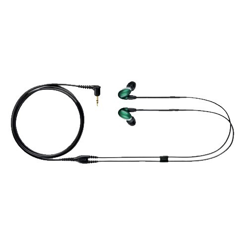 EARPHONE SE846 QUAD-DRIVER EARPHONES WITH PROFESSIONAL BLACK 64" CABLE - JADE