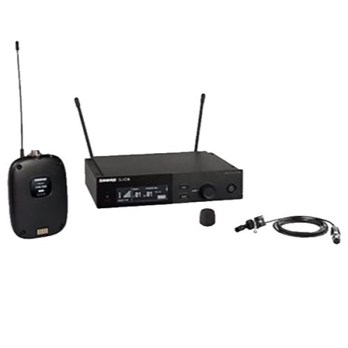 WIRELESS COMBO SYSTEM WITH SLXD1 BODYPACK, SLXD4 RECEIVER, SM58 AND WL185 LAVALIER MICROPHONE