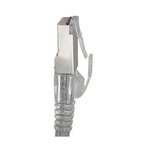 CONNECTOR PROSERIES CAT5E STP(BLUE TINPASS THRU SHIELDED-CAT5E (INTERNAL GROUND) WITH CAP45  50PC