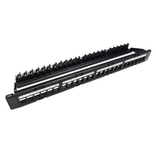 KEYSTONE PATCH PANEL 24 PORT 1RU PROSERIES UNLOADED UTP/REMOVABLE FACE PLATE/CBL MGMT BRACKET