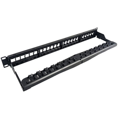KEYSTONE PATCH PANEL 24 PORT UNLOADED UTP CABLE MANAGEMENT BRACKET CABLE TIES AND RACK SCREWS