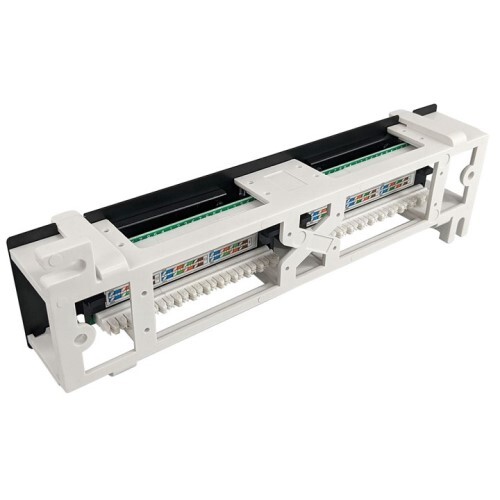 PATCH PANEL 12 PORT LOADED UTP CAT6/110  STYLE/WALL MOUNT BRACKET/CABLE TIES AND RACK MOUNT SCREWS
