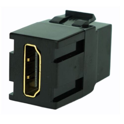 KEYSTONE COUPLER HDMI FEMALE TO FEMALE BLACK - 10PK