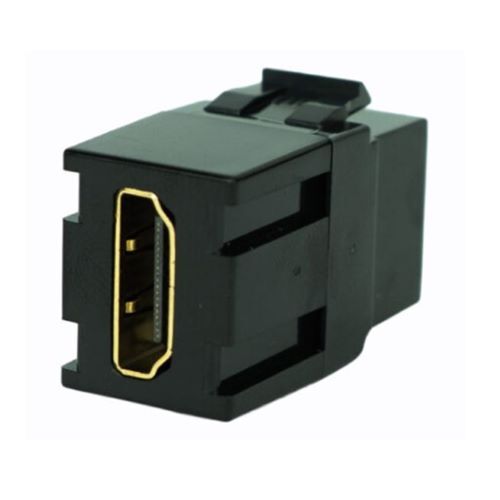 KEYSTONE COUPLER HDMI FEMALE TO FEMALE BLACK - 10PK