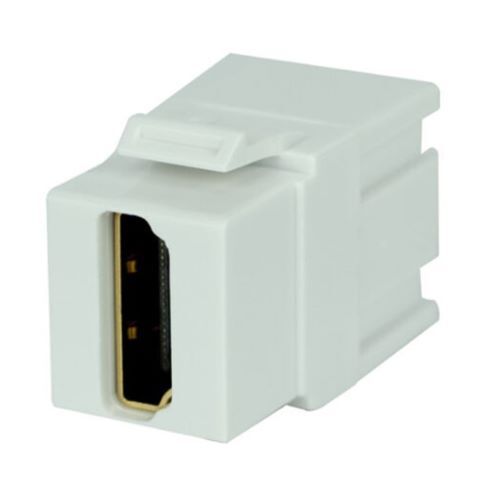 KEYSTONE COUPLER HDMI FEMALE TO FEMALE WHITE 1EA/BAG