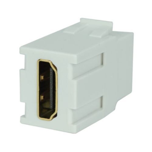 KEYSTONE COUPLER HDMI FEMALE TO FEMALE WHITE 10PK