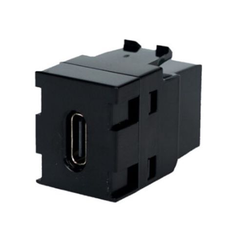 KEYSTONE COUPLER USB TYPE C 3.1 GEN II FEMALE TO FEMALE BLACK - 10PK