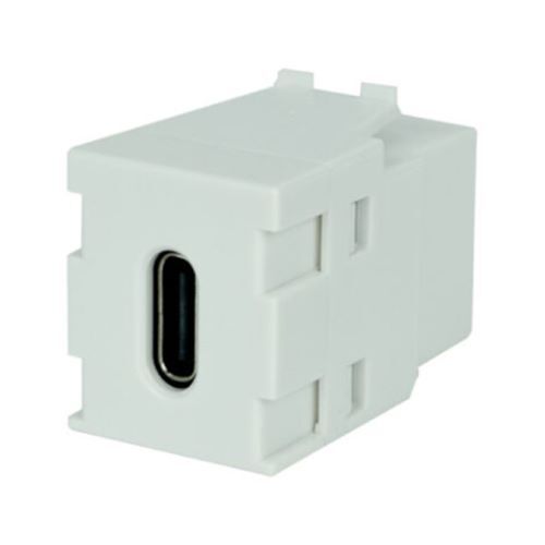 KEYSTONE COUPLER USB TYPE C 3.1 GEN II FEMALE TO FEMALE WHITE - 1EA/BAG