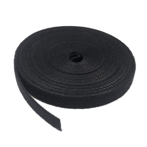 HOOK AND LOOP 3/4 INCH BLACK 5.6-LB TENSILE STRENGTH 25’ - 1EA BAG