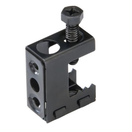 CABLE MANAGEMENT BEAM CLAMPS FOR FLANGES 1/8"-1/2" BLACK FINISH - 10PK