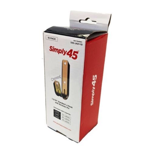 CABLE MANAGEMENT STANDARD J HOOKS, SIZE 1-5/16" WITH RETAINER PIN - 10 PC/INNER BOX