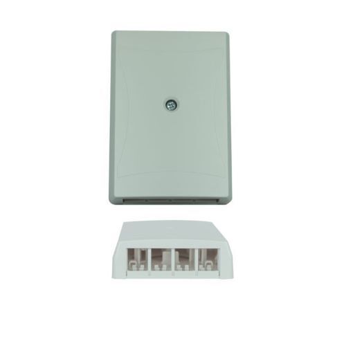 WALL BOX SURFACE MOUNT 4 PORT KEYSTONE KEYSTONE WHITE - 1EA/BAG