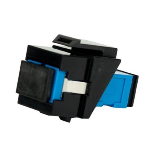 KEYSTONE JACK SIMPLEX SC/UPC TO SC/UPC BLUE SINGLE MODE FIBER BLACK 10PK