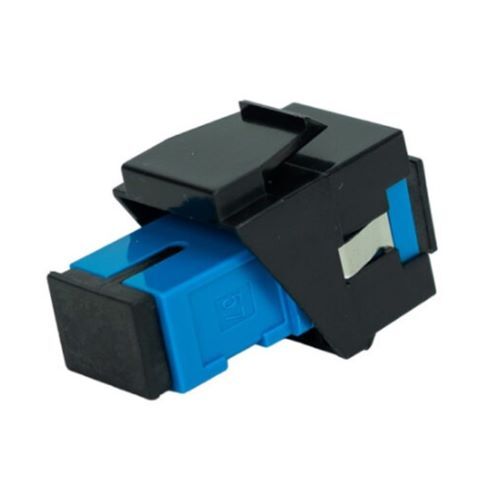 KEYSTONE JACK SIMPLEX SC/UPC TO SC/UPC BLUE SINGLE MODE FIBER BLACK