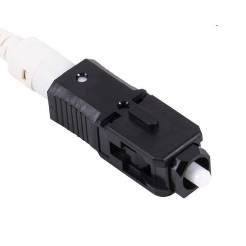CONNECTOR SC/PC MULTIMODE W/HIGH CLARITY MATCHING GEL 50?M OM2 250/900?M FIBER BLACK 10PK