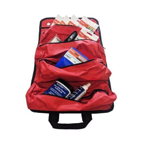 TOOL KIT FIBEROPTIC INCL CLEAVER W/ROTATING BLADE/3 HOLE FIBER STRIPPER/CLEANER BOTTLE/50 WIPES/BAG