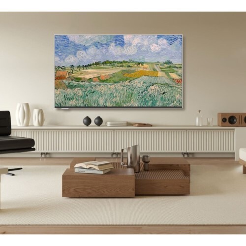 TV 65" CANVAS WITH 100 PIECES OF ART AND GOOGLE TV