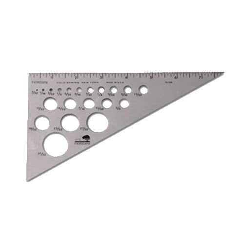 GUIDE ALUMINUM TRIM GUIDE W/CIRCLE TEMP - 8IN