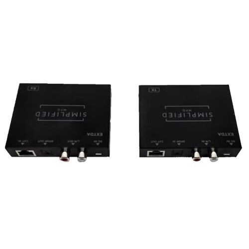 DIGITAL AUDIO EXTENDER KIT 100M  WITH OPTICAL AND COAX INPUTS ALONG WITH OPTICAL, COAX AND ANALOG OU