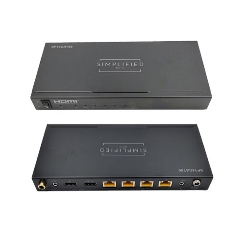 SPLITTER 1X4 HDMI SPLITTER ON CATEGORY CABLE HDMI 2.0B (18GBPS)  50M@4K / 60M@1080P