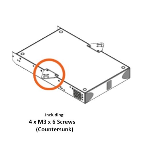 WALL MOUNTING HALF RACK KIT - 1U