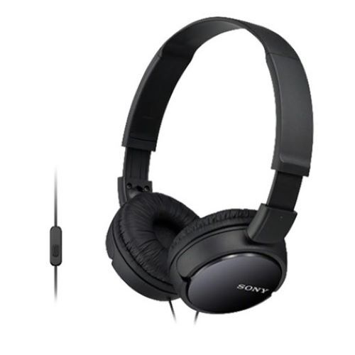 HEADPHONES WIRED 3.5 MM JACK ON-EAR HEADPHONES WITH MIC-BLACK