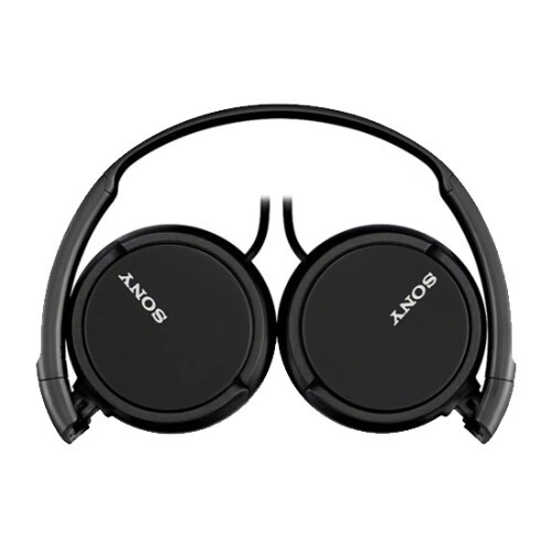 HEADPHONES WIRED PADDED EARCUPS FOLDABLE-BLACK