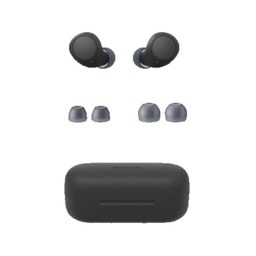 EARBUDS WIRELESS WITH MIC COMPACT DSEE MULTIPOINT CONNECTION-BLACK