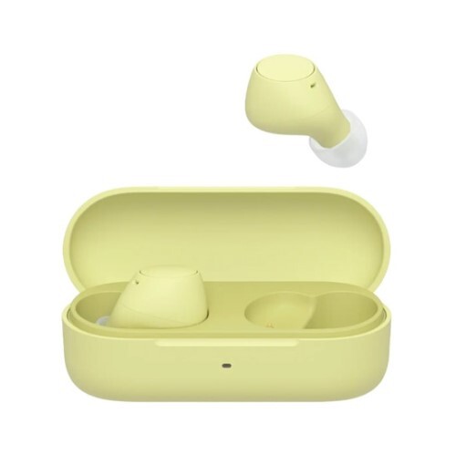EARBUDS WIRELESS WITH MIC COMPACT DSEE MULTIPOINT CONNECTION-YELLOW