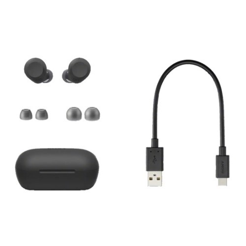 EARBUDS TRUE WIRELESS WITH MIC ACTIVE NOISE CANCELING-BLACK