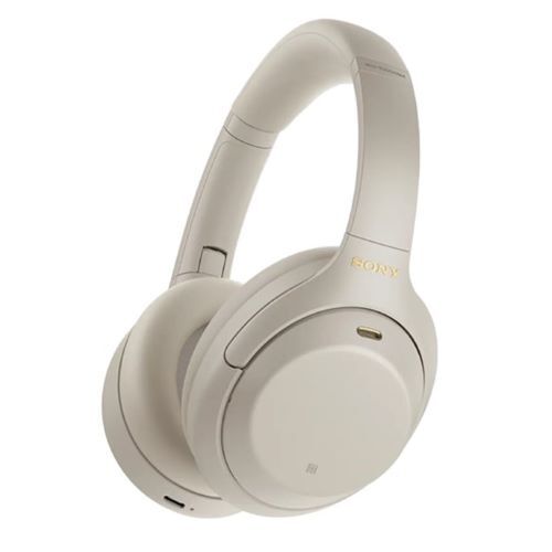 HEADPHONES WIRELESS PREMIUM NOISE CANCELING WITH MIC-SILVER