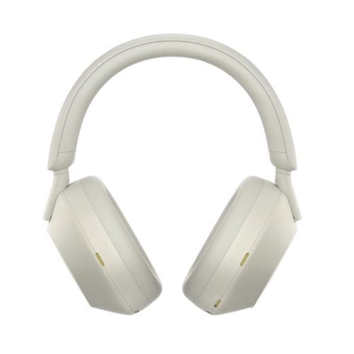 HEADPHONES WIRELESS INDUSTRY LEADING NOISE CANCELING WITH MIC-SILVER