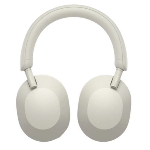 HEADPHONES WIRELESS INDUSTRY LEADING NOISE CANCELING WITH MIC-SILVER