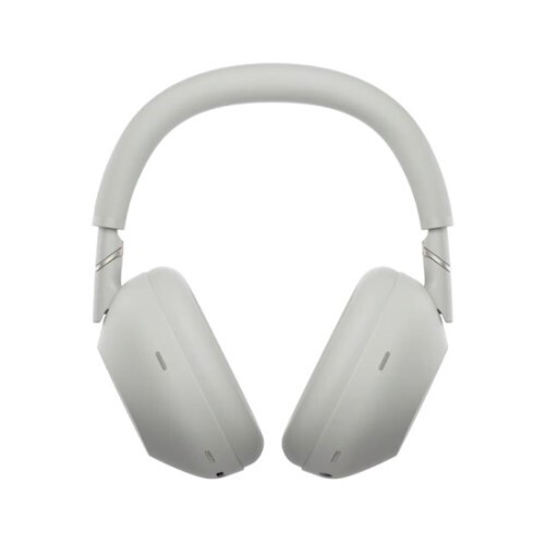 HEADPHONES WIRELESS OR WIRED WITH MIC FULL SIZE NOISE CANCELING-PLATINUM SILVER